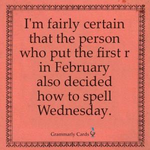 February & Wednesday