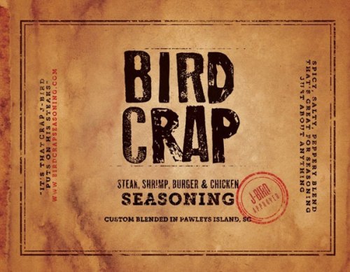 LIT - Bird Crap Seasoning Label
