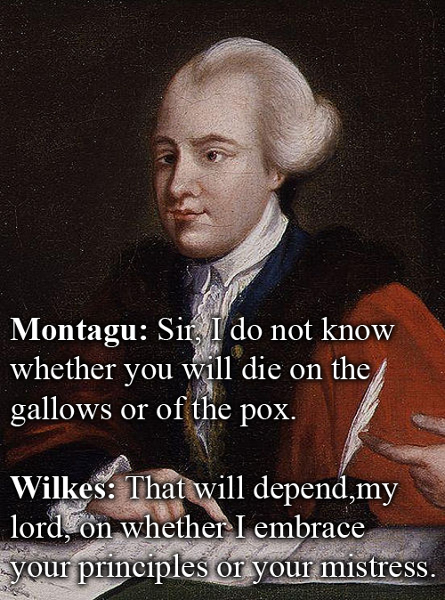 Witty Comebacks - John Wilkes vs John Montagu