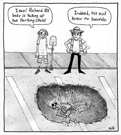 King Richard, Parking, Grave, Archeaology