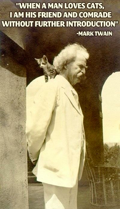 Mark Twain - Cats, Friend without further Introduction