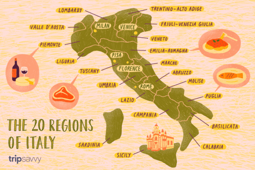Italy Regions Map