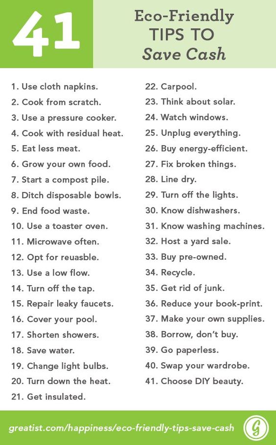 Eco-Friendly Tips to Save Cash